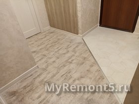 Зонирование кварцвинил - плитка