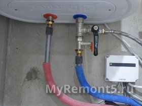 Подключение водонагревателя на сшитом полиэтилене
